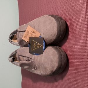 HUF DYLAN SLIP-ON gray suede and black rubber